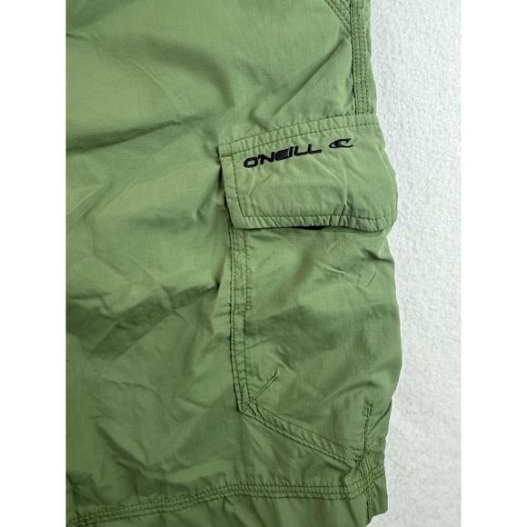 ONeill Trail Outdoor Shorts Mens Size‎ 34 Olive Green Cargo Hiking Casual - Picture 2 of 11
